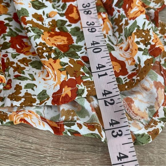 Faithfull the Brand Floral Midi Dress - Orange and White - Picture 8 of 8